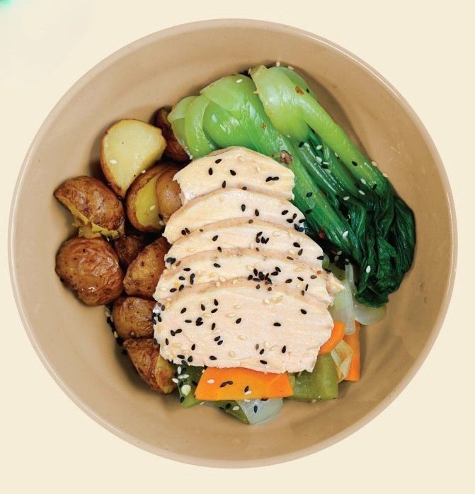 Ức gà nguyên bản, khoai tây nướng