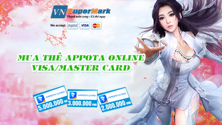 Mua thẻ Appota online bằng Visa/Master card