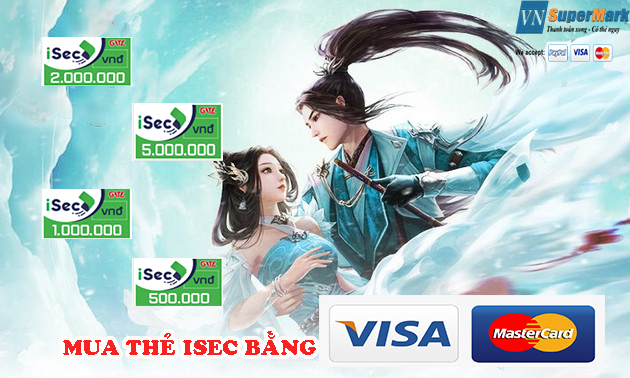 Mua thẻ iSec bằng Visa/Master card