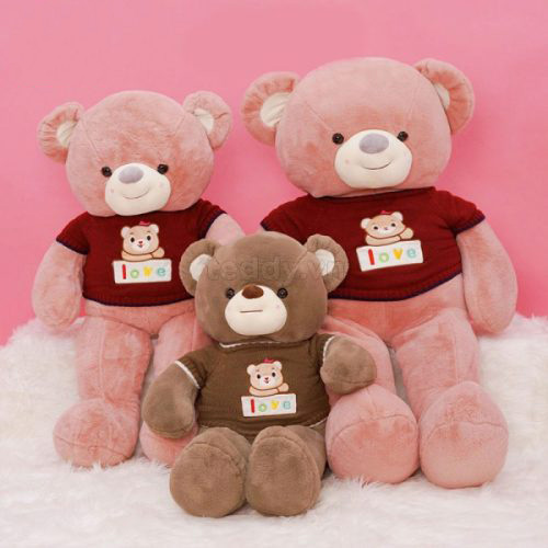 Gấu bông teddy áo len gấu love ( 1m1)