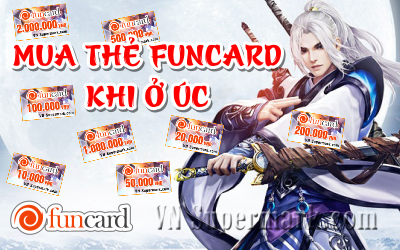Cách mua thẻ Funcard online cho game thủ Úc