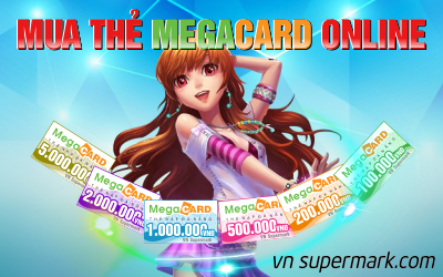 Mua thẻ megacard giá rẻ tại vnsupermark.com