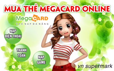 Mua thẻ Megacard online - Những tiện ích nên biết