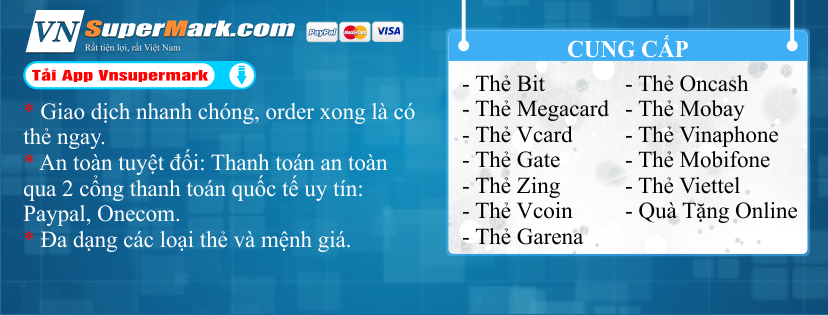 Website bán thẻ game online uy tín