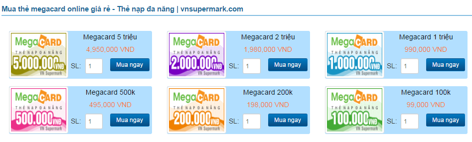 Ở nước ngoài phải làm sao để mua thẻ megacard